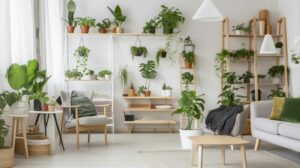 how to arrange plants in living room for creating a relaxing haven