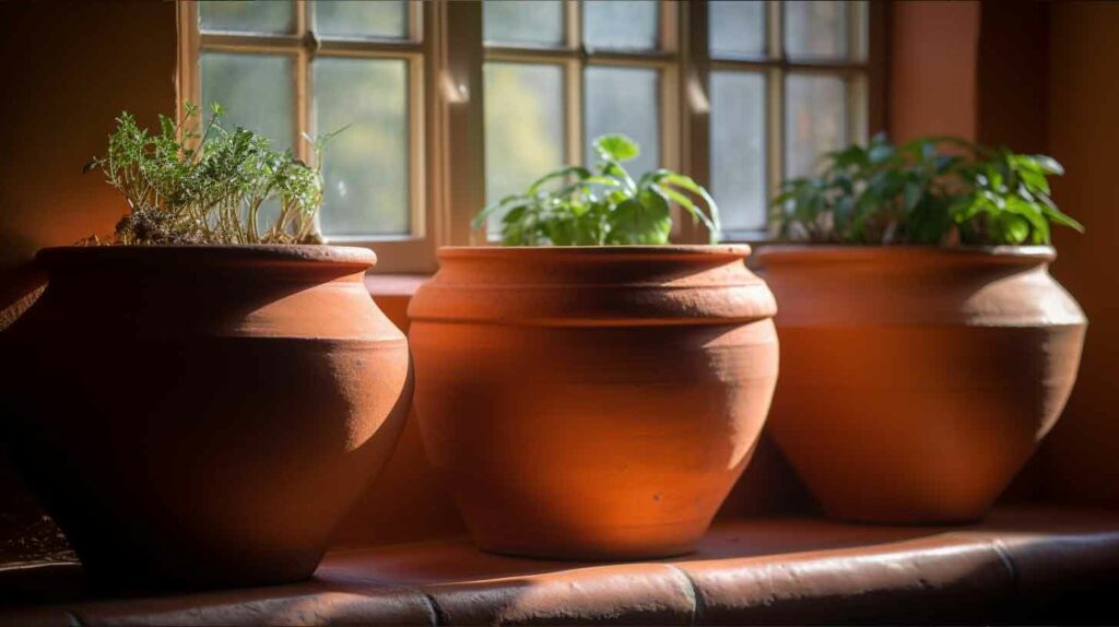 terracotta pots rule of three